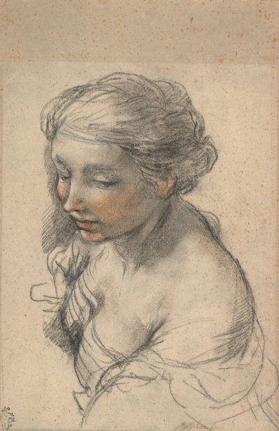 Bust of a Young Woman Turned to the Left, 1637 by Pietro da Cortona